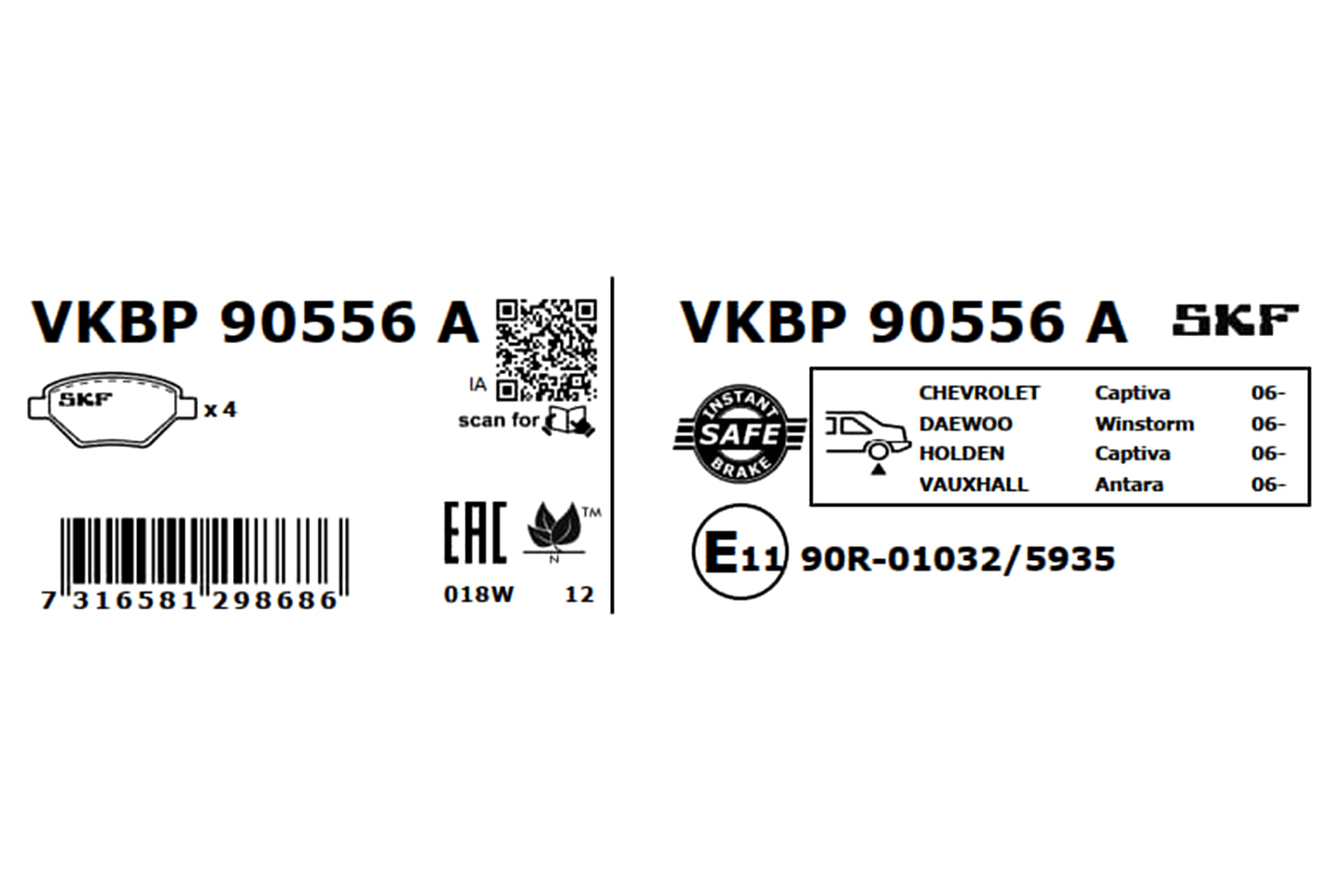 SKF VKBP 90556 A set...